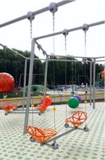 Качели парные усиленные непрозрачные высотой 650 см