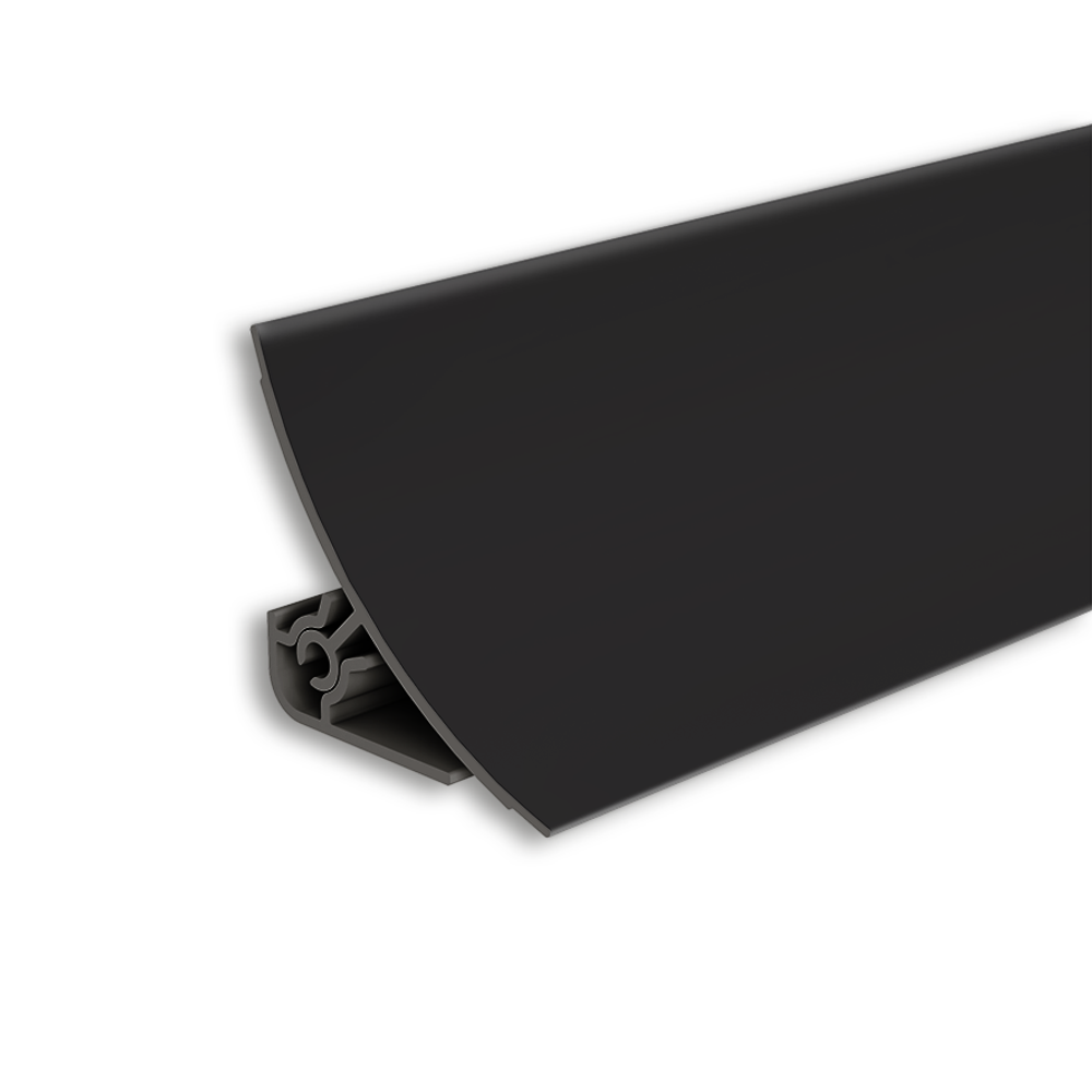 Плинтус для столешницы 25 мм Идеал - 007-1 Черный матовый