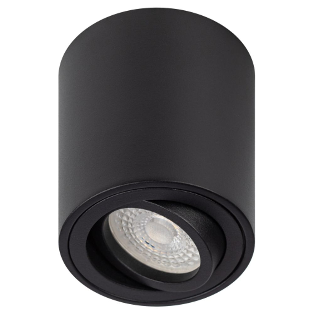 Светильник настенно-потолочный спот ЭРА OL21 BK MR16/GU10, черный, поворотный