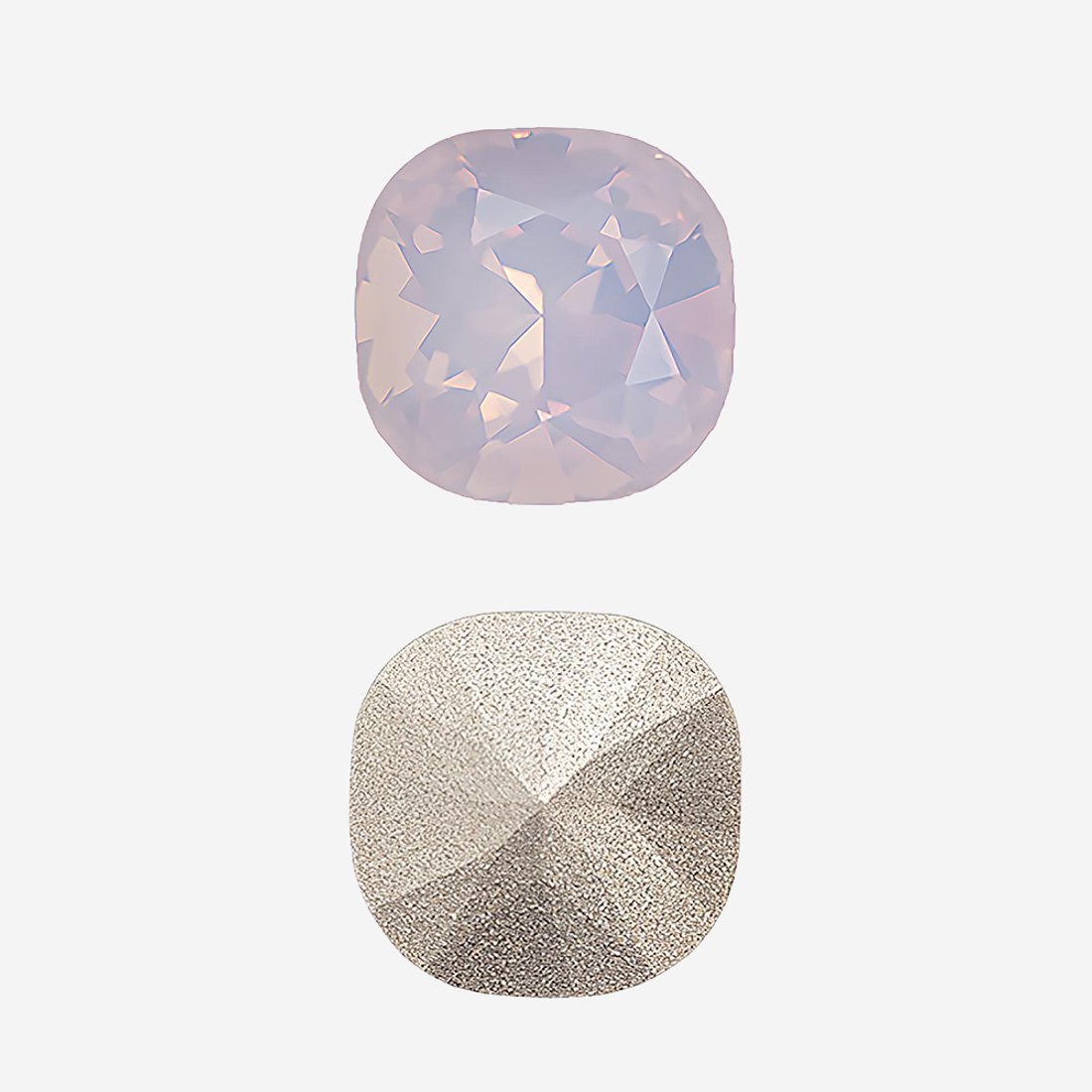 Кристалл Кушон (Сushion), оттенок "Розовый Опал"/"Rose Water Opal", 12мм