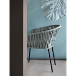 Стул reed, черный/серо-голубой