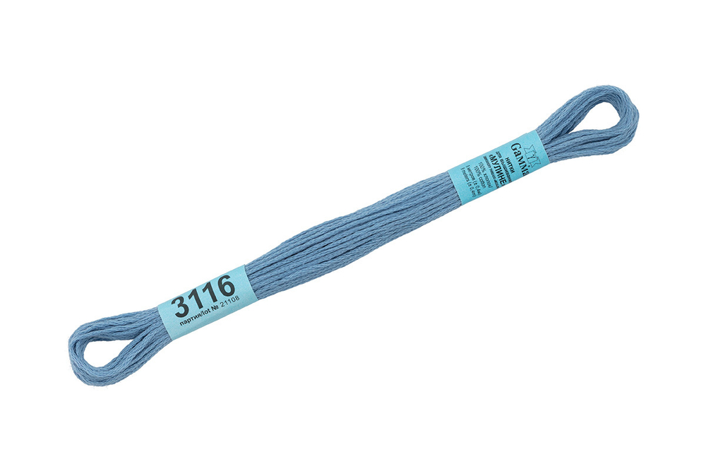 Мулине "Gamma", 100% хлопок , 8 м, №3116