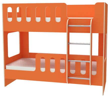 Двухъярусная кровать КарИВи ДС-20 80x160 Оранжевый