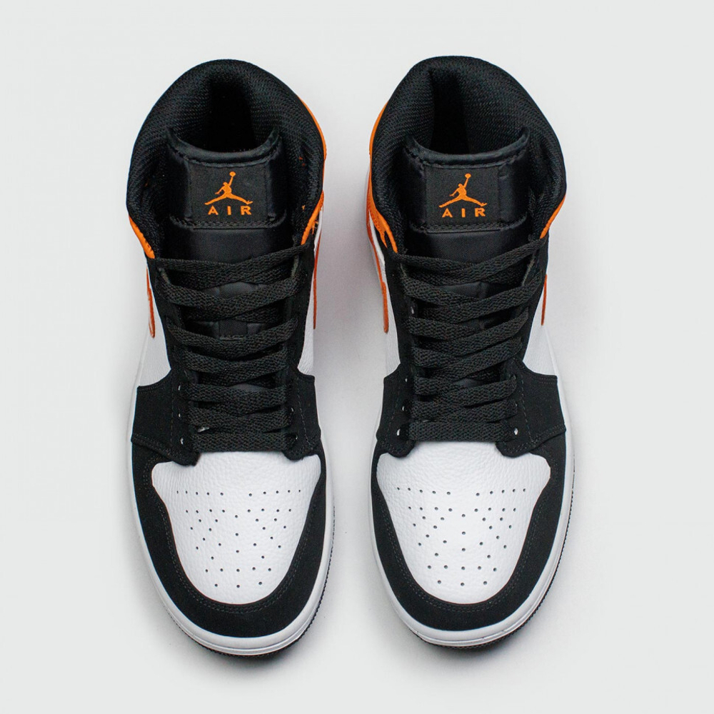 кроссовки Air Jordan 1 White / Black / Orange