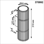 Уличный настенный светильник Novotech 370992 STREET NT25 000 черный IP54 E27 max 2*25W 100-240V COSTAS