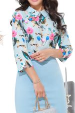 Блузка Лайза, скай DStrend (Акция)