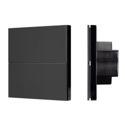 INTELLIGENT ARLIGHT Кнопочная панель SMART-DMX512-801-22-4G-4SC-DIM-IN Black (230V, 2.4G) (IARL, IP20 Пластик, 5 лет) 039312