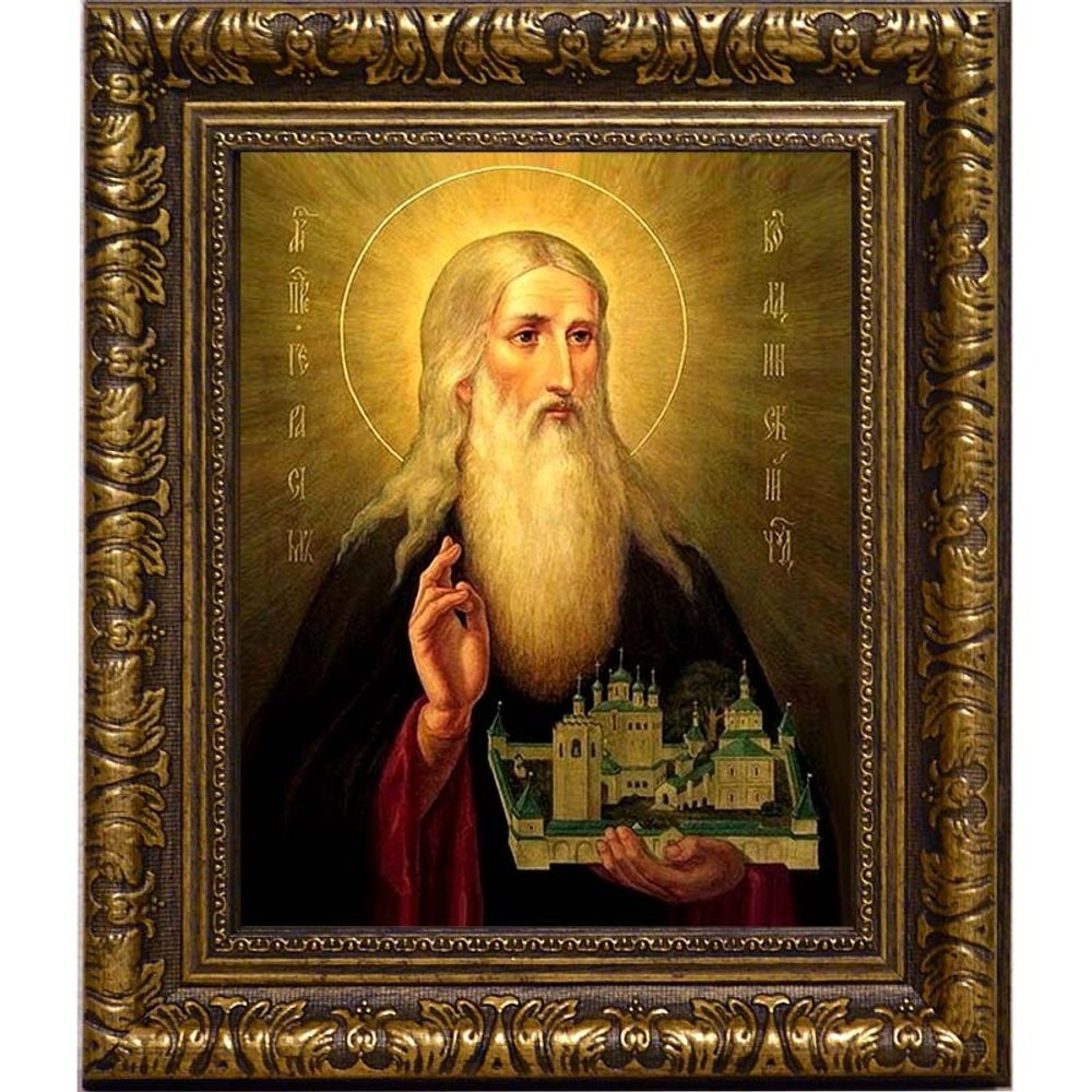 Герасим Болдинский Преподобный. Икона на холсте.