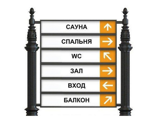 Указатель чугунный низкий арт. 397