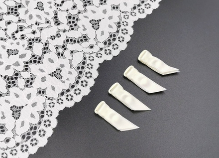 _Чулкодержатель (с атласной лентой). Шампань, 10мм (Арт: CHL-003), 4 ШТ