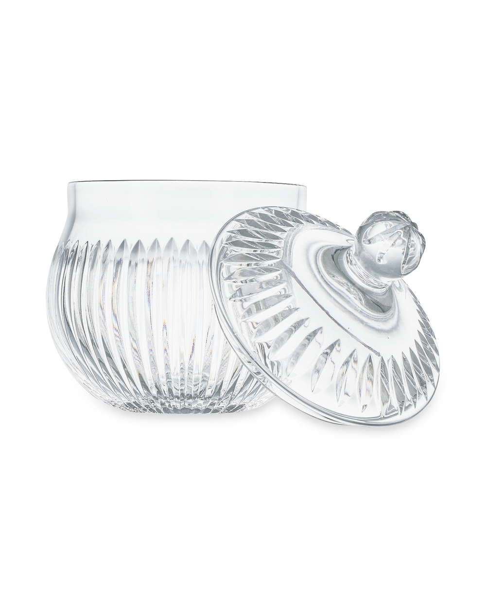 Конфетница с крышкой 17.5х23.5см Decor de table Дефанс прозрачная