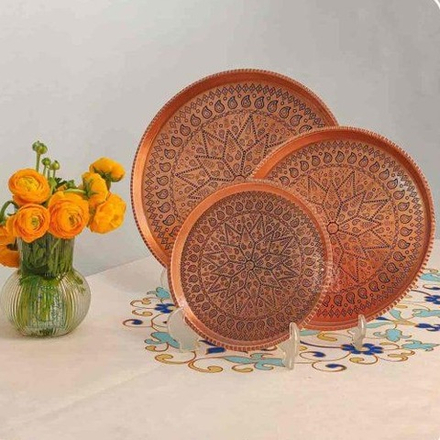 Медное блюдо круглое Exirmes 30220316 Иран