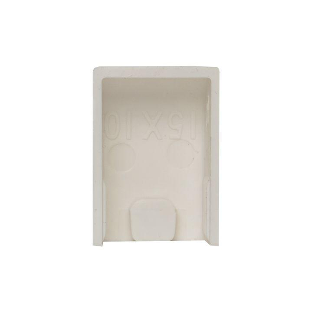 Заглушка 15х10 бел. Plast PROxima (уп.4шт) EKF ecw-15-10x4