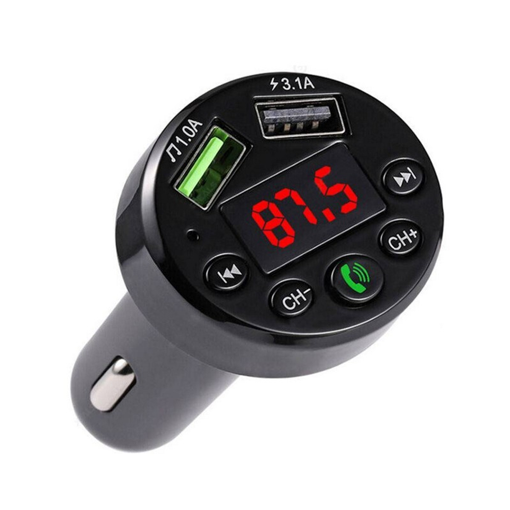 Автомобильный FM-трансмиттер CARE6 Bluetooth (черный)