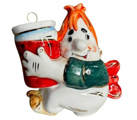 Ёлочная игрушка "Карлсон" (Лефортовский фарфор)