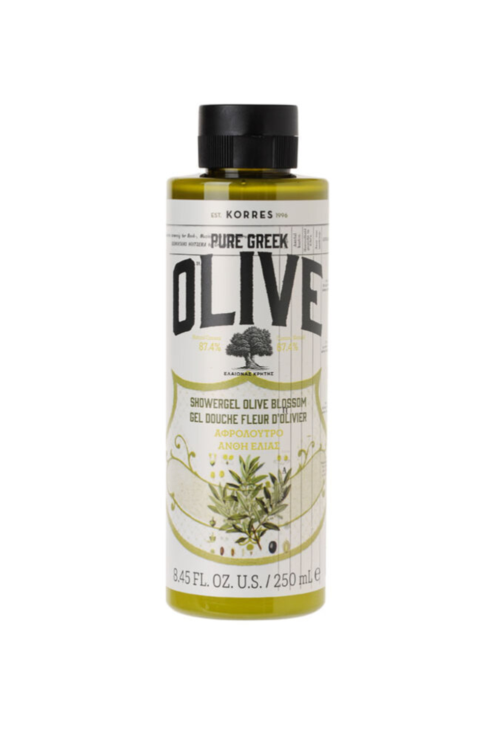Гель для душа KORRES Olive & Olive Blossom, 250 мл