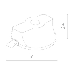 Встраиваемый светильник Arte Lamp A9210PL-1WH