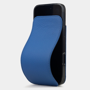 Чехол для iPhone 16 Plus из кожи теленка, цвета синий королевский