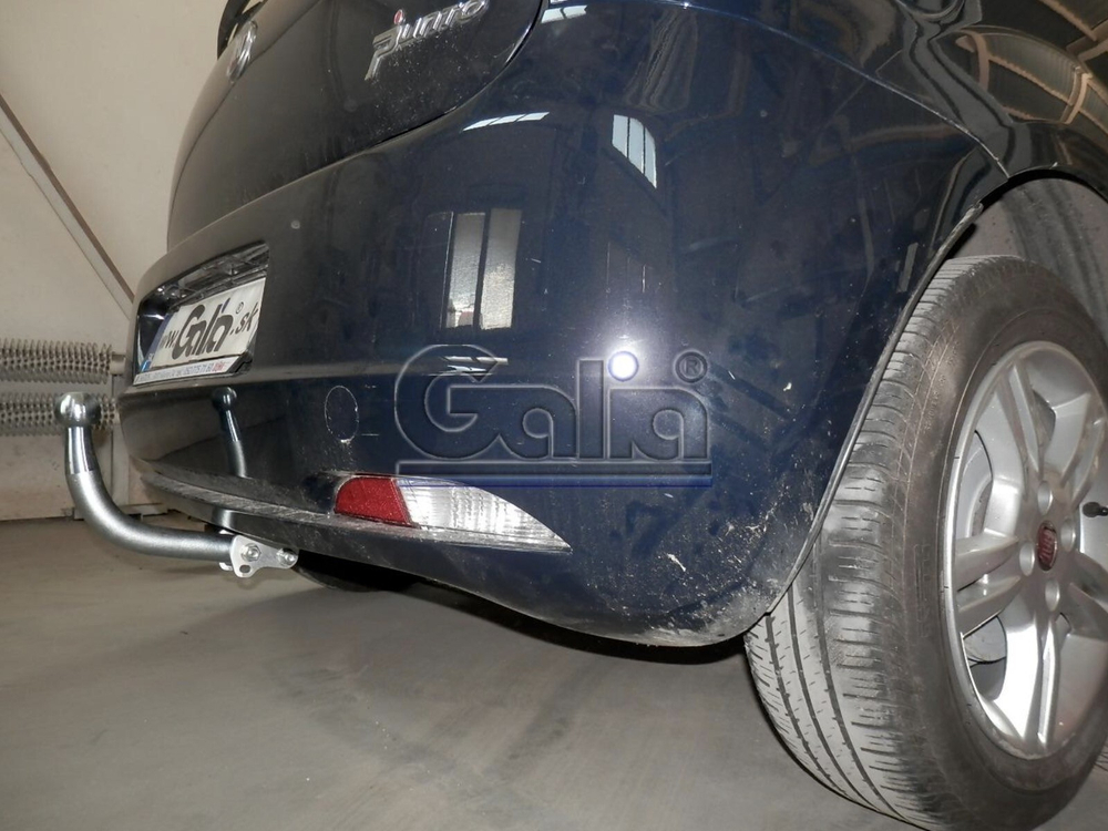 Фаркоп оцинкованный Galia F101A для Opel Corsa D 2006-2014, FIAT Grande Punto 2005-2010, Grande Punto Evo 2005-2010, Alfa Romeo MiTo 2008-2018(паспорт и сертификат в комплекте)(без электрики)