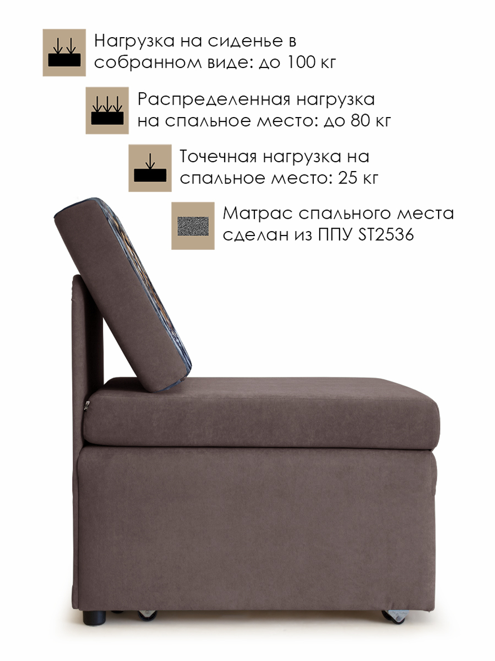 Кресло-кровать "Миник", купон Тигр