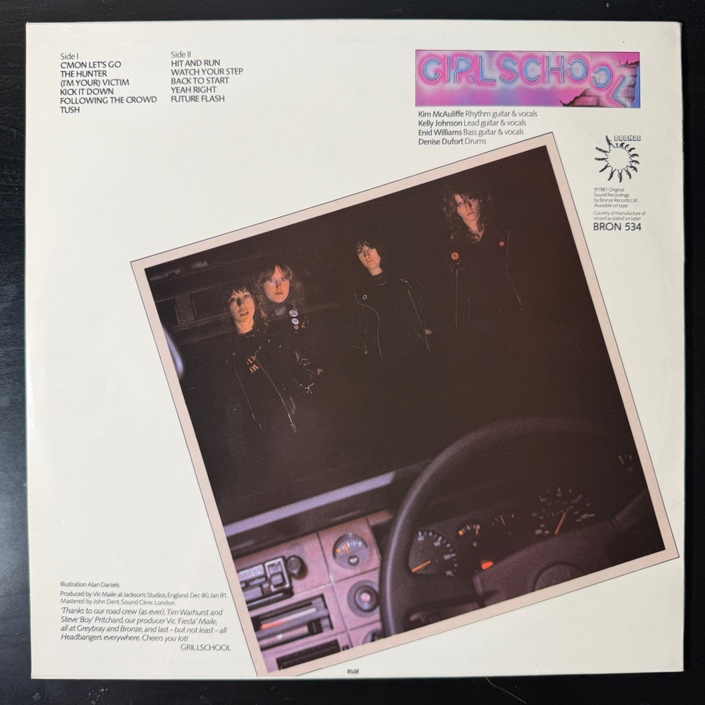 Girlschool ‎– Hit And Run (Скандинавия 1981г.) Т