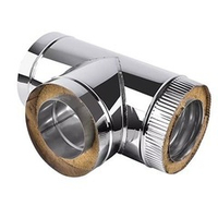 Тройник сэндвич 160-260 толщина металла 0,5-0,5 нержавеющая сталь-оцинкованная сталь