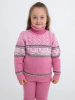 Свитер вязаный с горлом