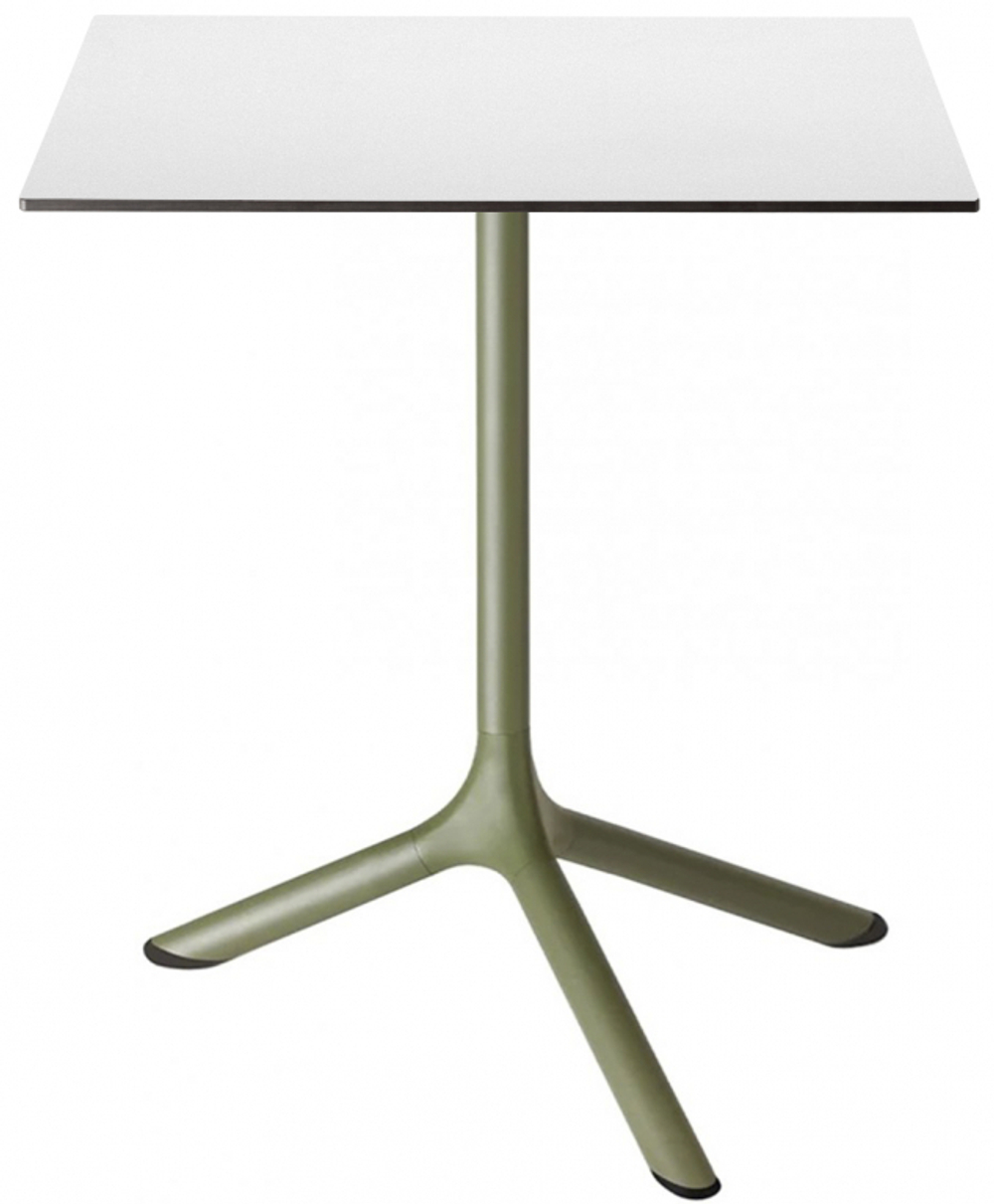 Стол ламинированный обеденный складной Scab Design Tripe Folding, оливковый, белый