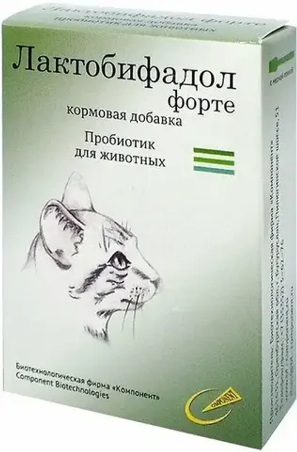 ЛАКТОБИФАДОЛ ФОРТЕ Пробиотик для кошек, 50 г