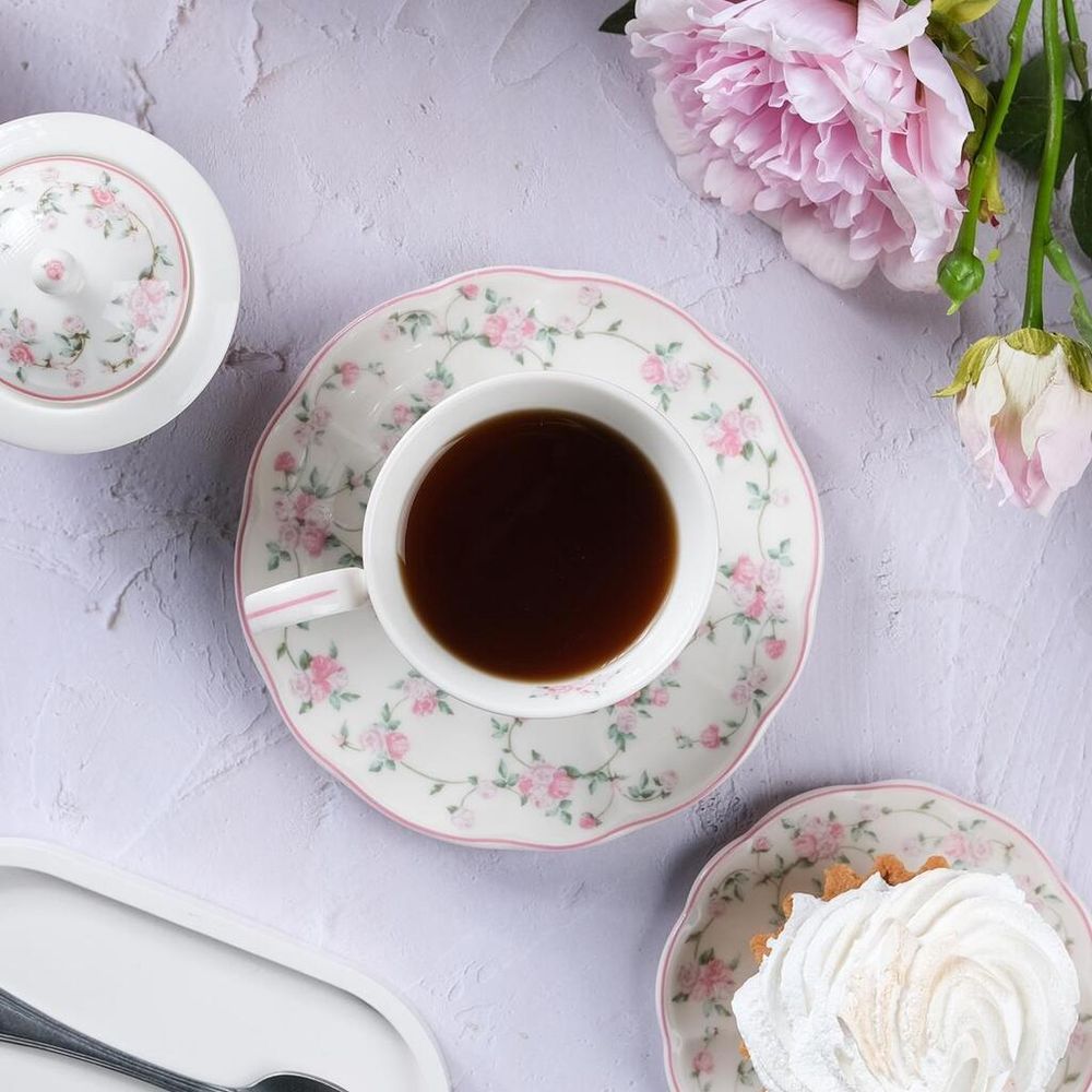 Чайная пара 200 мл d 9,3 см h7,3 см Retro Ritz-La Vie En Rose Noble [6]