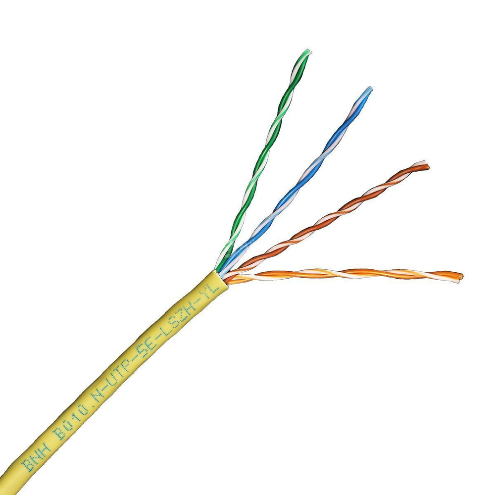 Кабель витая пара BNH B010.N-U/UTP-5E-LSZH-YL