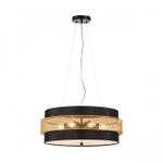 8003/6C MODERNI LN25 161 черный/черный, золотой металл/металл, текстиль Потолочный светильник Е27 6*60W 220V ANIMAISA