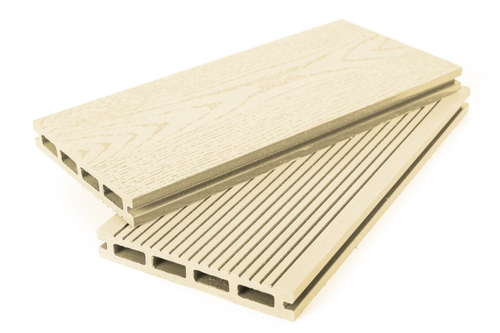 Террасная доска пустотелая 140 мм Слоновая кость