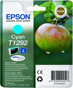 Epson Apple Singlepack Cyan T1292 DURABrite Ultra Ink C13T12924011