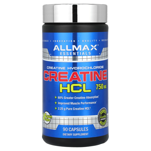 ALLMAX, Креатин гидрохлорид, 750 мг, 90 капсул