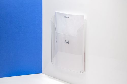 Карман буклетница А4 верт Н=275, 1,5 ПЭТ, 25мм + скотч