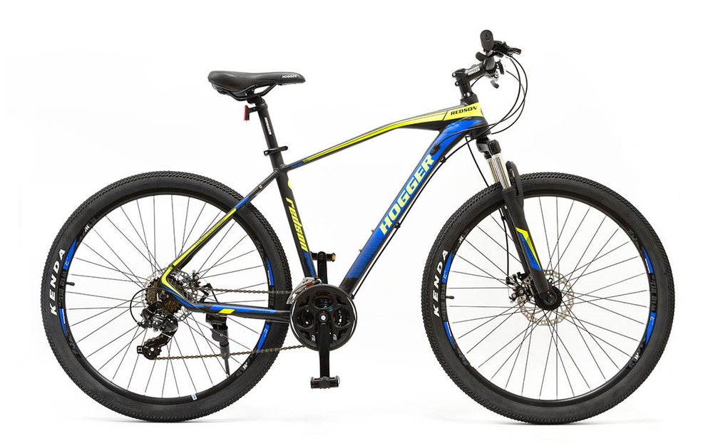 Велосипед 27,5 HOGGER REDSON MD, 17, алюминий, 21-скор., черно-синий-желтый