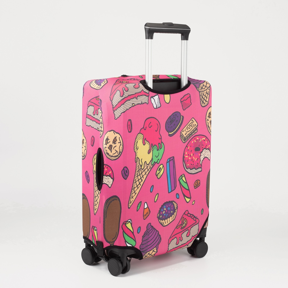 Чехол на чемодан 28", цвет розовый, 7488338