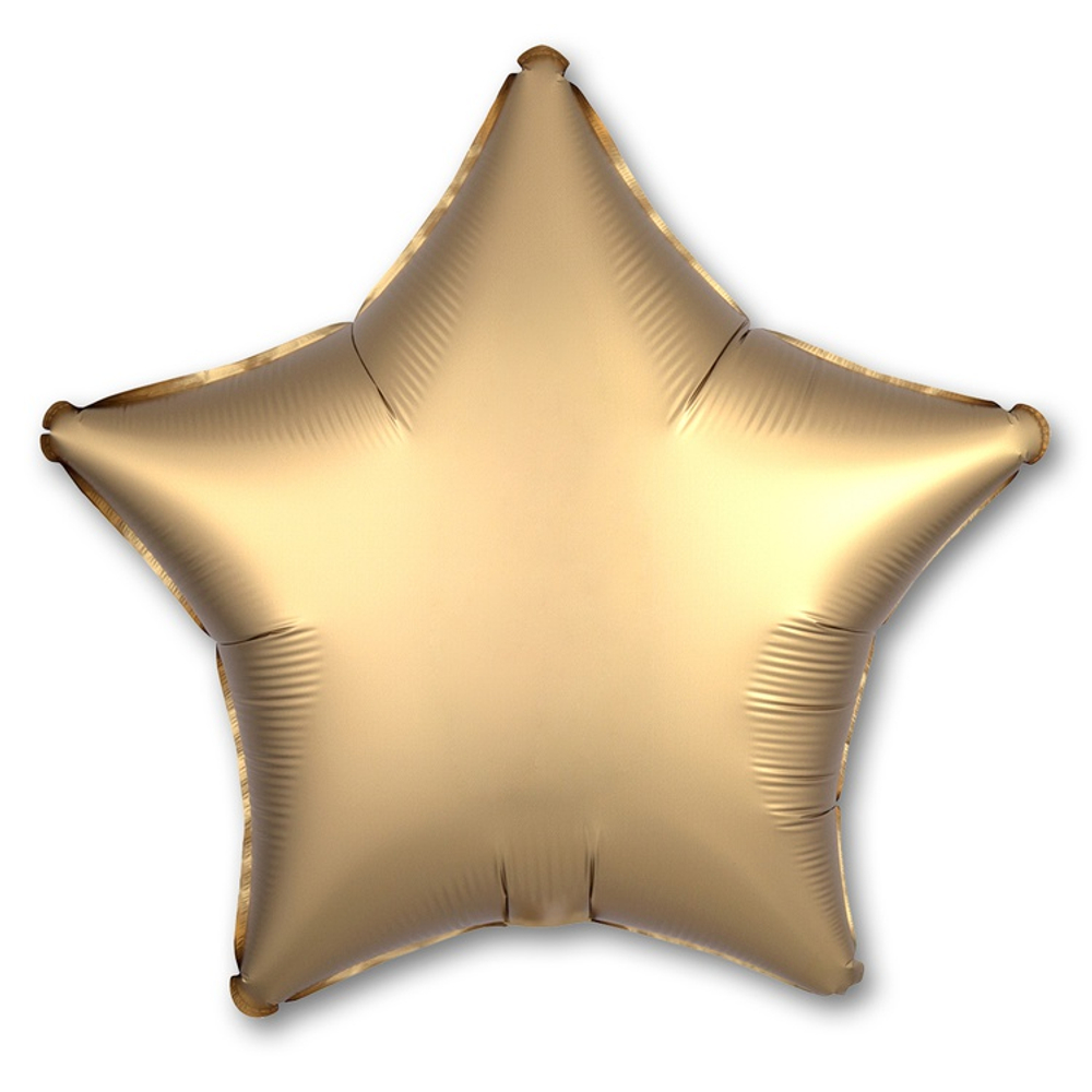 Шар фольгированный Звезда 48 см (Золотой)