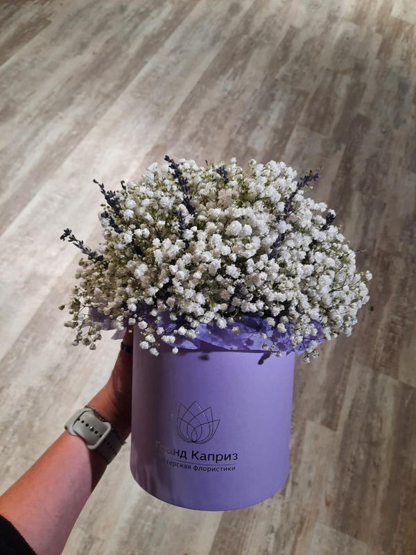 Нежная композиция из гипсофилы
