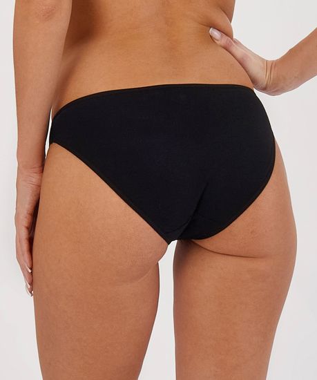 Женские трусы (2 шт.) слипы бикини Atlantic, хлопок, Basic 2BLP-581 черные