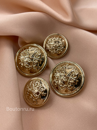 Пуговицы Герб10 золотые