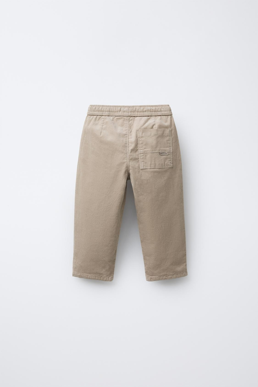 ZARA ВЕЛЬВЕТОВЫЕ БРЮКИ НА ПОДКЛАДКЕ, СВЕТЛО-БЕЖЕВЫЙ