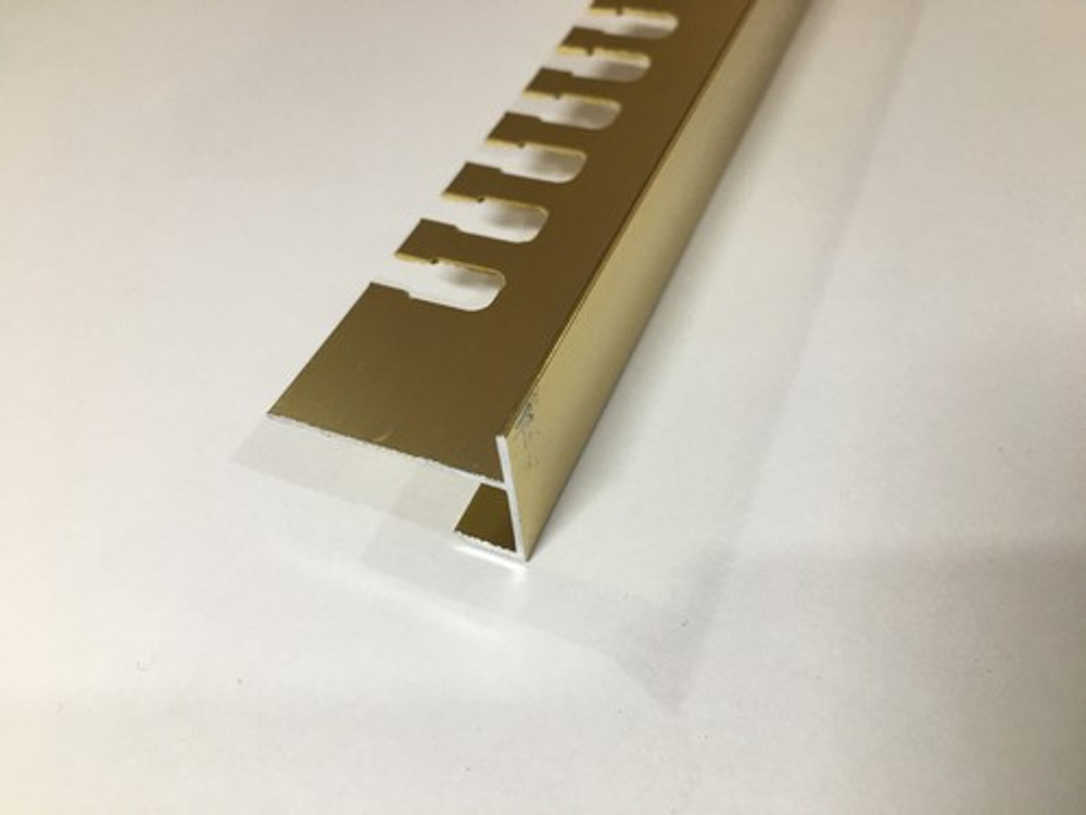 АЛТПг 10мм (ПФ-11) "DO-1" 2,7м Золото глянец*** окант. гиб. анод. алюм.