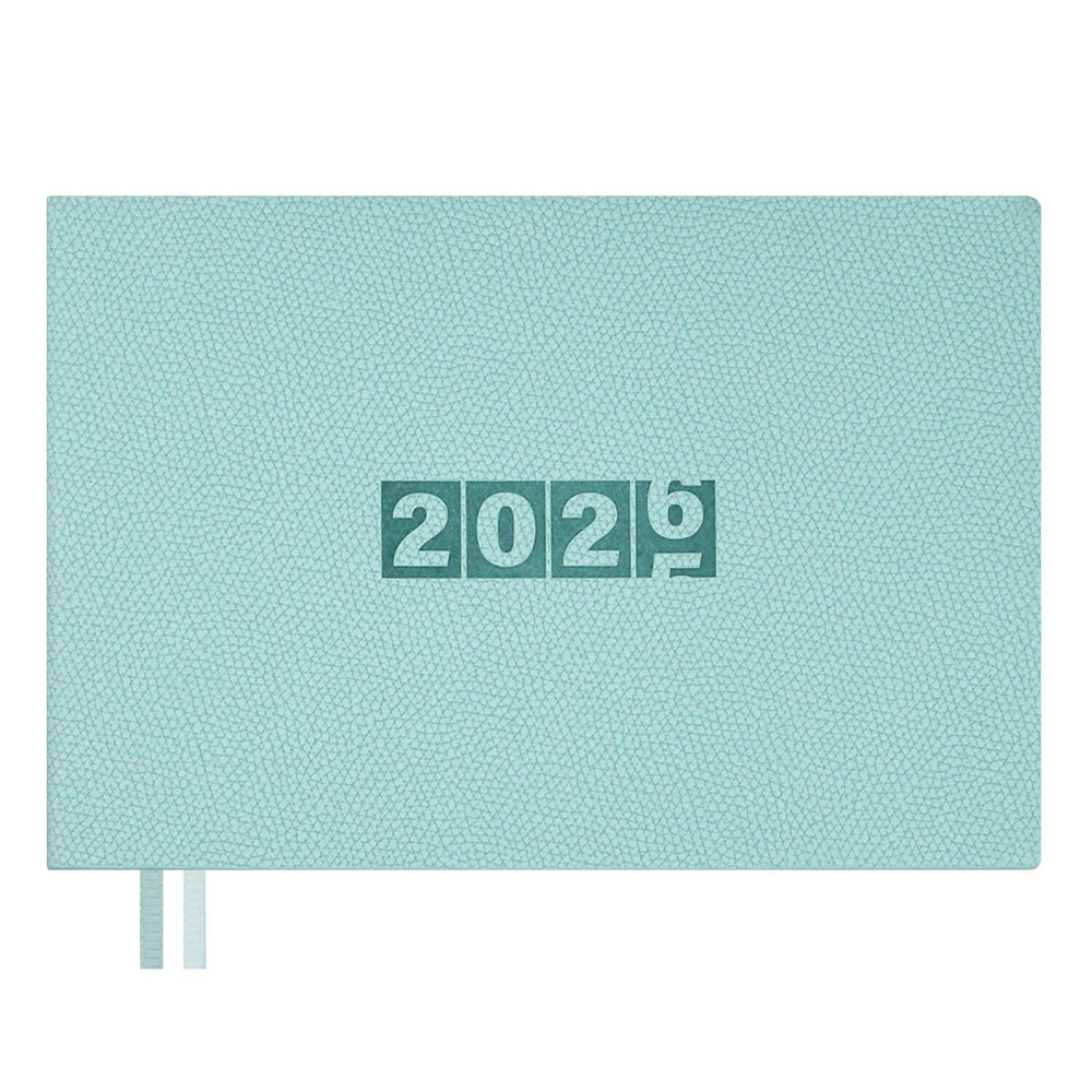 Планинг дат. 2026г 181*127мм 64л., кожзам., мягк.пер. "Джут мятный" ляссе