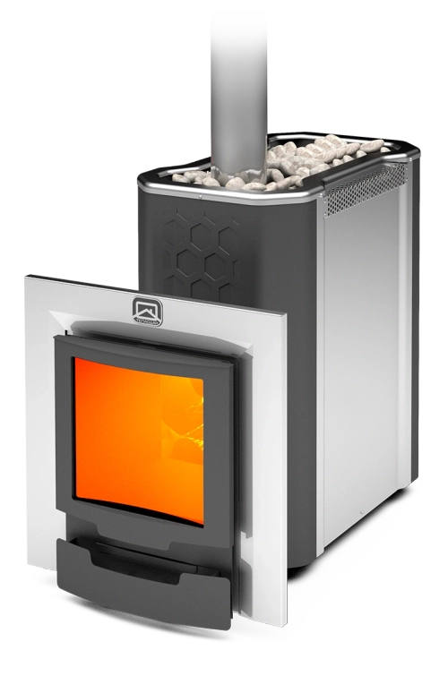 Печь для бани Сибирь-30 ЛКП Профи Панорама (2.0)