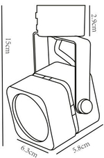 Трековый светильник Arte Lamp MIZAR A1315PL-1BK