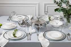 Блюдо с подогревом Британи круглое с крышкой Regent