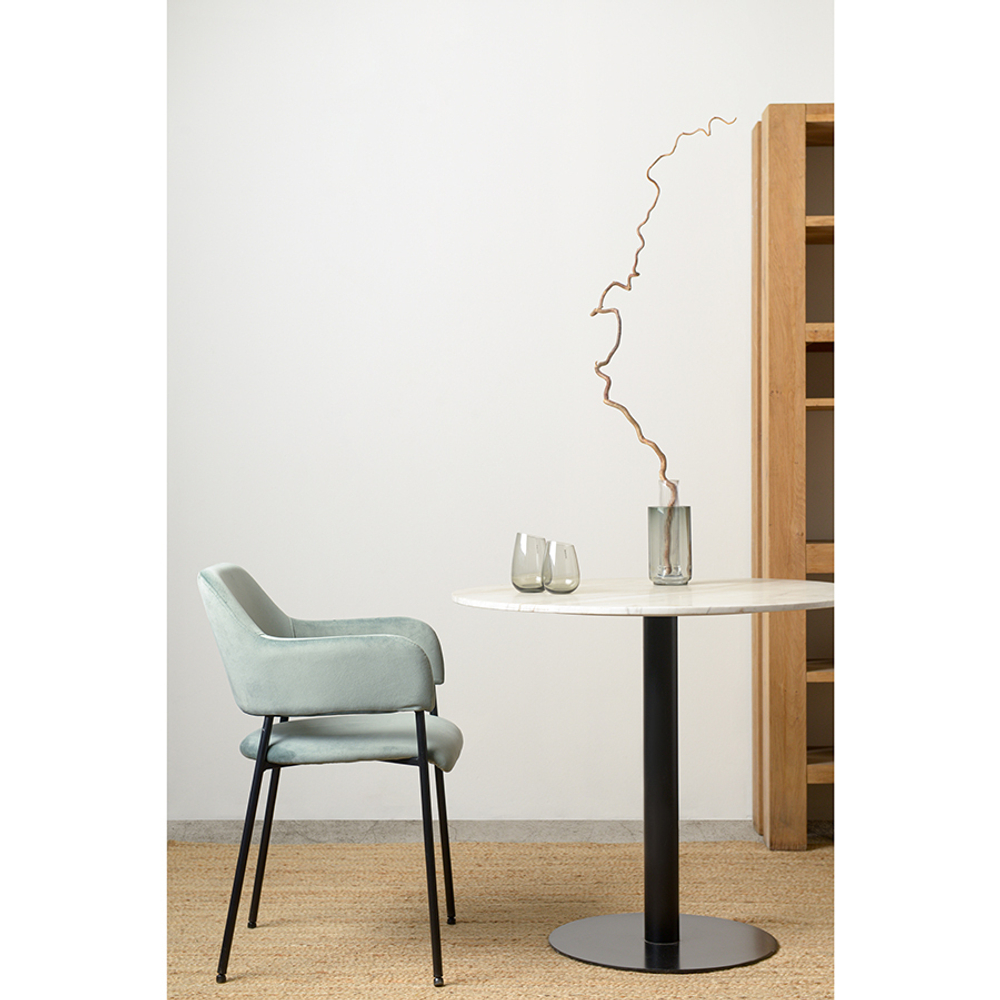 Стул Berg Viva серо-зеленый велюр