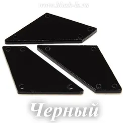 Пришивное акриловое зеркало #20, Черный #20